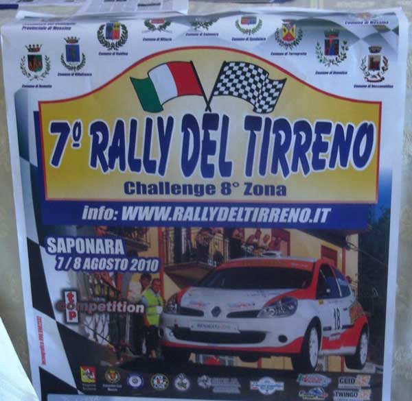 Cartellone Rally del Tirreno